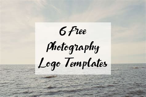 6 Free Photography Logo Templates | Barnimages | Photography logos ...