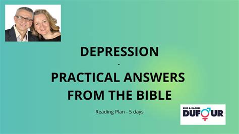 Depression Practical Answers From The Bible