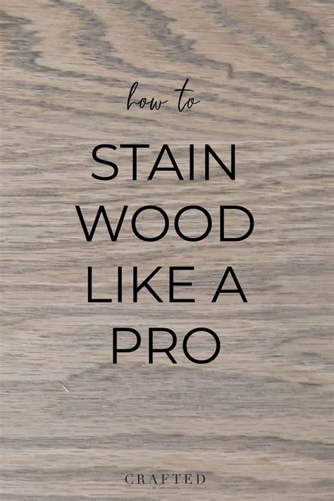 How To Stain Wood Like A Pro The Ultimate Staining Guide