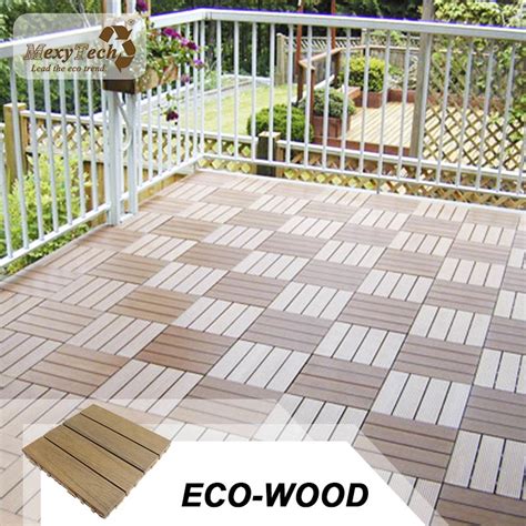 Adrasion Resistant Wpc Composite Interlocking Decking Tiles Co