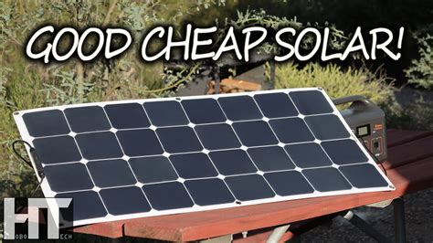 A Quality Flexible Solar Panel On A Budget Watt Bougerv Portable