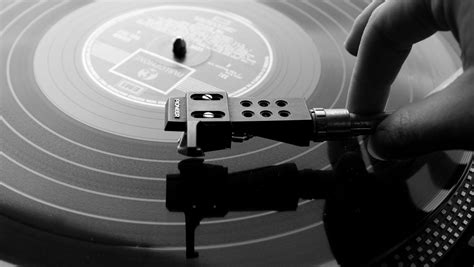 Grayscale Photograph Of Person Holding Vinyl Player Hd Wallpaper