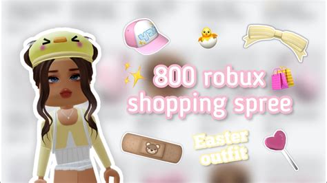 800 Robux Shopping Spree🛍️ Youtube