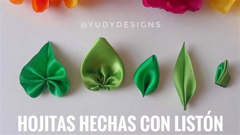 Como Hacer Hojitas Con List N De Satin How To Make A Satin Ribbon