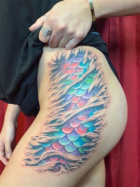 Mermaid scales tattoo – Artofit