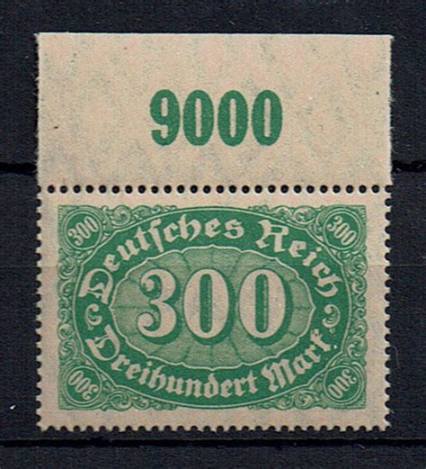 300 Mark 1922 Deutsches Reich Mi Nr 221 POR Freimarken Ziffern Im