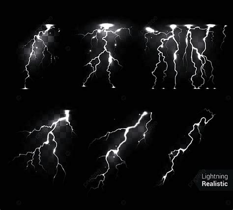 Lightning Bolt Vector Realistic