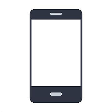 Flat Phone Icon On Isolated White Background For Mobile Hotlines Vector