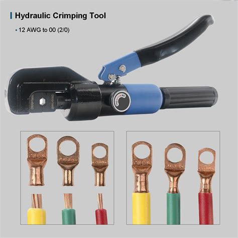 Snapklik IGeelee Hydraulic Crimping Tool 12 AWG To 00 2 0