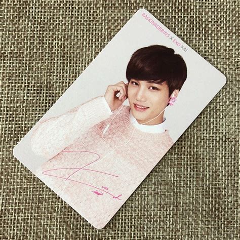 Exo Kai Baskin Robbins Official Photocard Kai Exo K New Rare