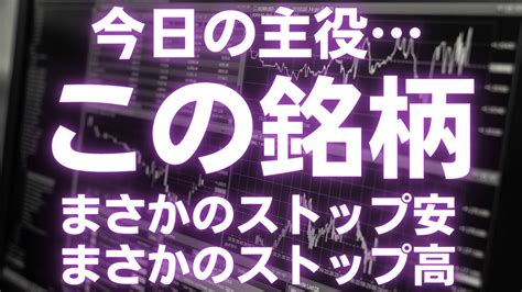 今日の主役はこの銘柄。まさかのストップ安！まさかのストップ高！ダブルスコープ エニーカラー 株式投資 注目銘柄 Youtube