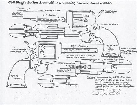 Colt Revolver Coloring Pages