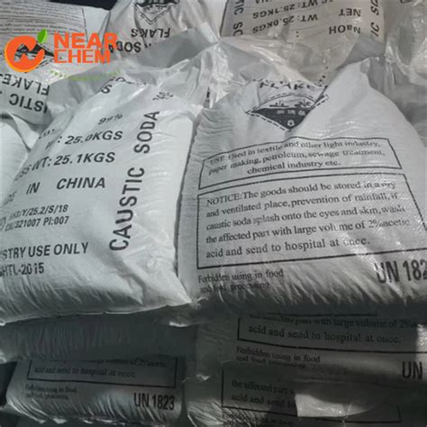 Soda Flake Pearl 99 Water Treatment Caustic Factory Shipment China