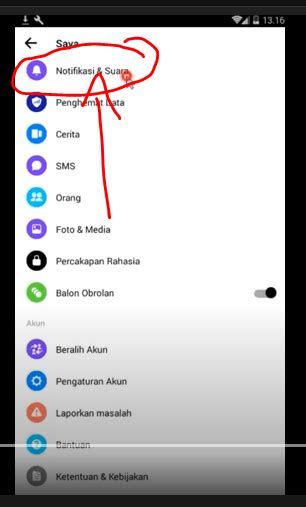 Cara Mengganti Ringtone Notifikasi Messenger Facebook Tongbos