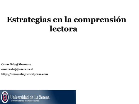 Estrategias Para La Comprension Lectora Ppt 2 100726171406 Phpapp02 Ppt