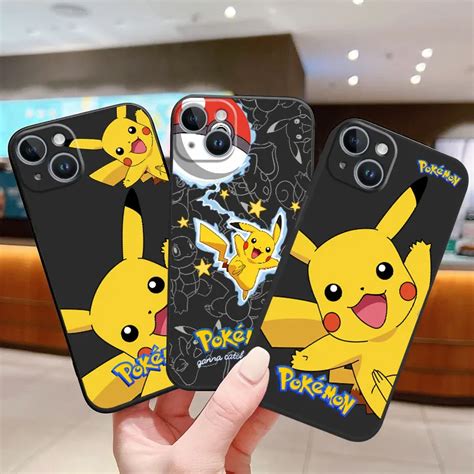 Pokemon Pikachu Capa Tpu Soft Case Para Apple Iphone Se Mini Xr Xs X