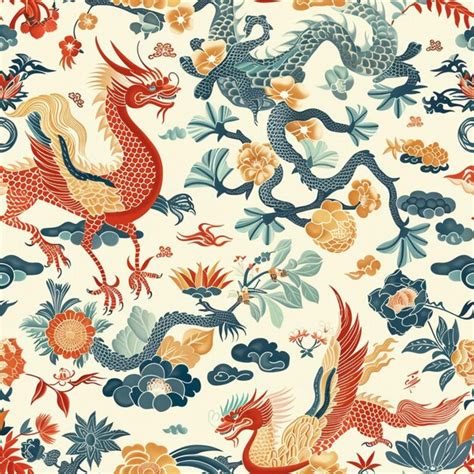 Premium Photo | Chinese dragon pattern 3