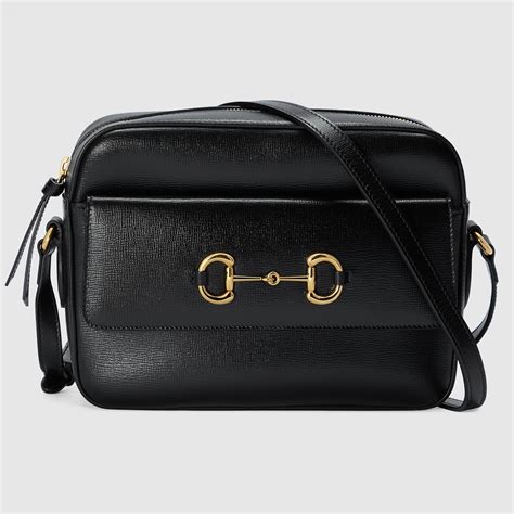 Gucci Horsebit 1955 Small Shoulder Bag In Black Leather Gucci® Uk