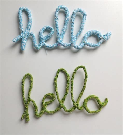 The Delightful Buffalo Diy Fabric Covered Wire Words