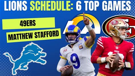 Detroit Lions 2024 NFL Schedule: 6 Most Difficult Opponents Ft. San ...