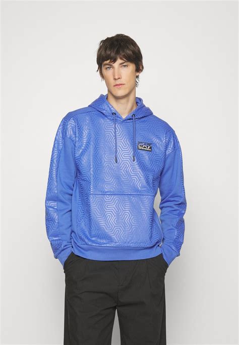 Ea7 Emporio Armani Hoodie Blue Blauw Zalando Be