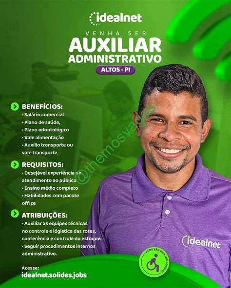 Auxiliar Administrativo Altos PI 01 Vaga S Themos Vagas