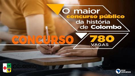 Concurso Prefeitura De Colombo Pr Saem Editais Vagas