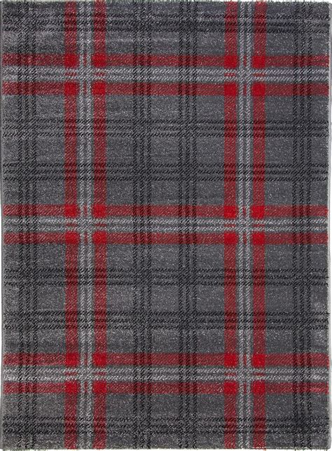 Srs Rugs® Glendale Classic Collection Tartan Rug 8 Colours 5 Sizes