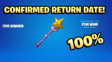 Star Wand Pickaxe Confirmed Return Date In Fortnite Item Shop 2024 Youtube