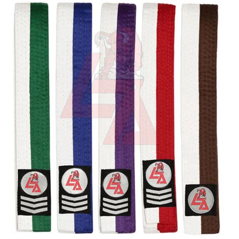 Double Wrap Two-Tone Karate Belt - LIGA MFG GROUP LIGA MFG GROUP