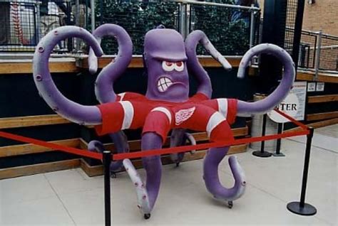 Octopuses Beef Other Items Hockey Fans Throw On The Ice Red Wings