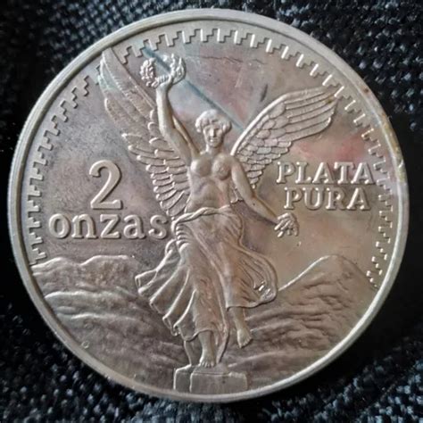 Medalla De Plata Dos Onzas Troy 999 Plata Pura Meses Sin Intereses