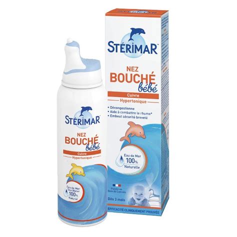 St Rimar Nez Bouch B B Spray Hypertonique L Eau De Mer Naturelle