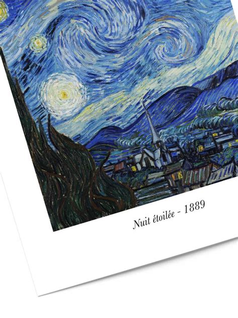 Affiche Nuit Toil E Van Gogh Poster Peintre