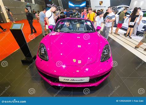 Porsche 718 Pink BoxterBoxster At The Singapore Motor Show Editorial