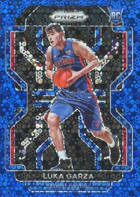 Luka Garza Prizm Fast Break Blue Raw Price Guide