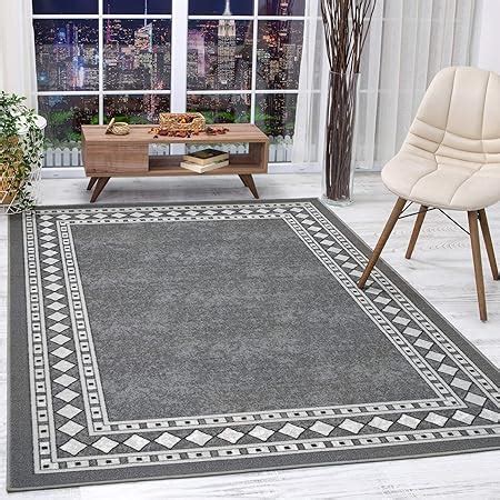 Antep Rugs Alfombras Modern Bordered X Non Skid Non Slip Low