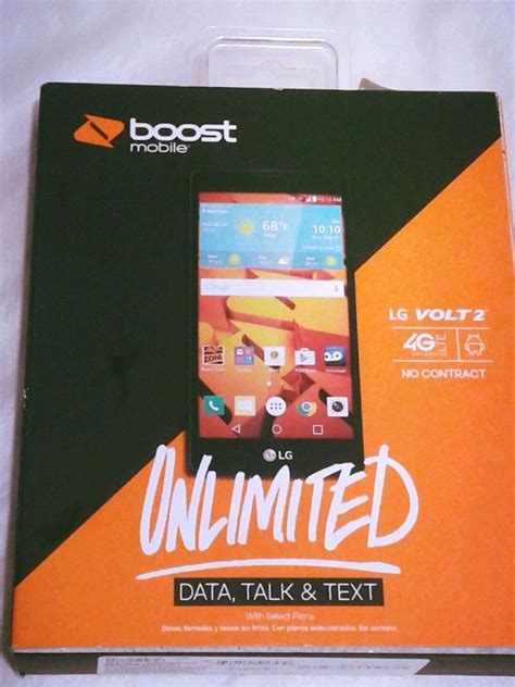 Boost Mobile Lg Volt 2 No Contract Prepaid Smartphone 50 Screen 4g