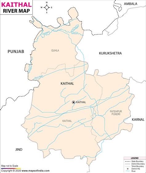 Kaithal River Map