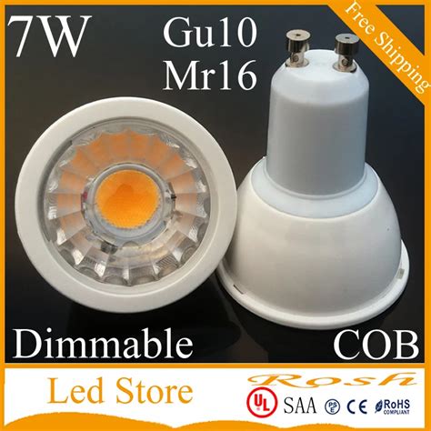 E27 GU10 MR16 LED COB Spotlight Dimmable 7w Spot Light Bulb High Power