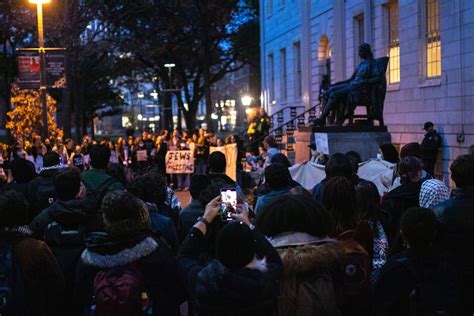 Protesters Gather Amid University Hall Occupation News The Harvard