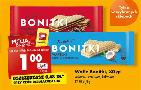 Wafelki Kakaowe Bonitki Cena Promocje Opinie Sklep Blix Pl