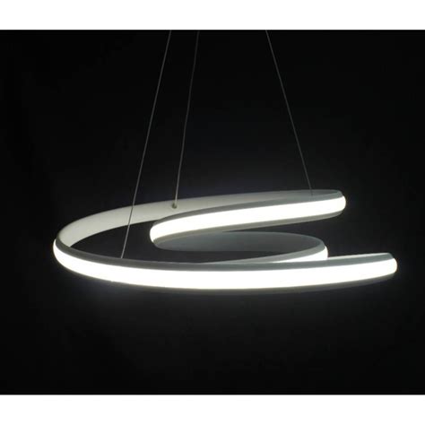 Colgante Espiral Led Integrada Control Remoto Tonos De Luz W