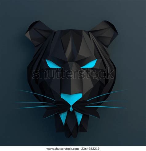 Low Poly 3d Image Face Black AI-generated image 2364982219 | Shutterstock