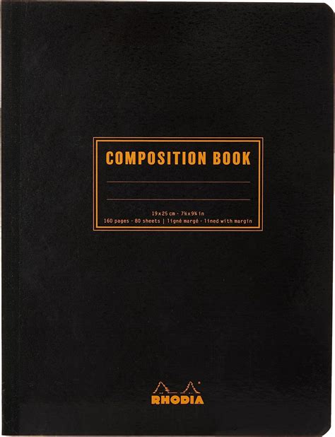 Amazon Rhodia Classic Composition Book B5 Lined 80 Sheets