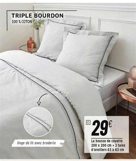 Offre La Housse De Couette 200 X 200 Cm 2 Taies D Oreillers 63 X 63