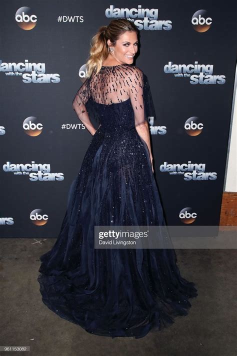 TV personality Erin Andrews poses at ABC's "Dancing with the Stars ...