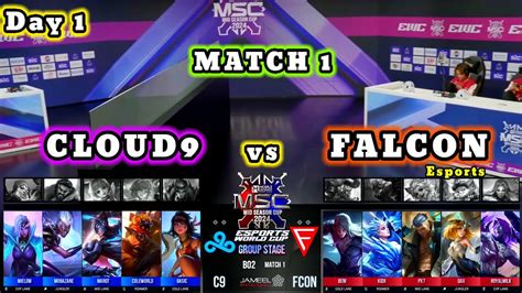 Match 1 CLOUD9 Vs FALCON MLBB MSC 2024 X EWC Group Stage YouTube