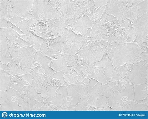 White Cement Plaster Pattern Wall Texture Background Stock Image