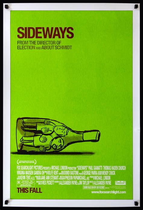 Sideways (2004) Original One-Sheet Movie Poster - Original Film Art - Vintage Movie Posters